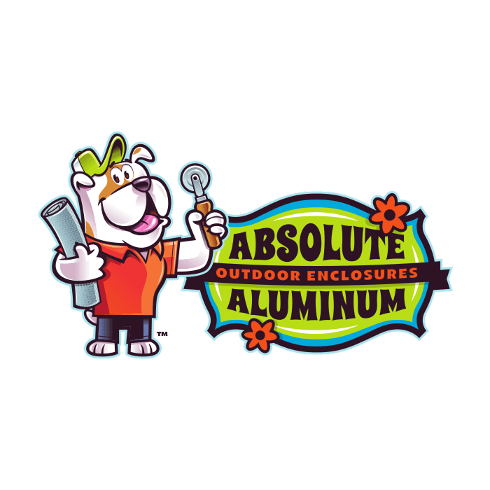 The Absolute Aluminum logo and mascot.