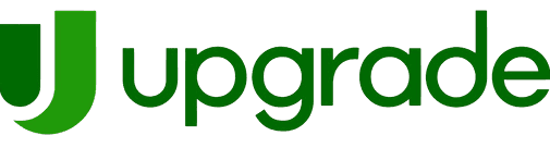 Upgrade logo in green.